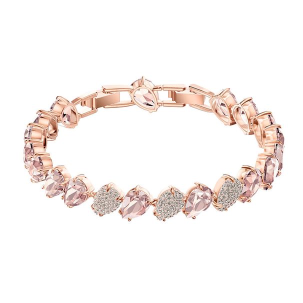 Pink Water Drop Bracelet Female Element Crystal Moonlight Bracelet Female Distribution_ipsvogv.com