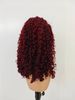 Afro Kinky Curly 13x4 Lace Closure Wig Human Hair Brown Colored 20in Wig Curly Human Hair Wigs_ipsvogv.com