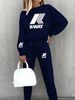 Women's Fashion Street Printed Sweatshirt Set_ipsvogv.com