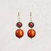 Chinese intangible cultural heritage traditional craft "lacquer earrings" light luxury temperament retro fashion simple Tibetan trend_ipsvogv.com