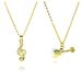 New Copper Plated Gold Guitar Necklace Music Fashion Pendant Simple Personality Unisex Sweater Chain_ipsvogv.com