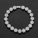 Unisex Alloy Bracelet 10mm Hip Hop Flower Petals Round Cuban Chain Men's Cool Hip Hop Full Diamond Bracelet_ipsvogv.com