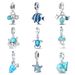 Women's Jewelry Luminous Ocean Style Shell Crab Dolphin Starfish Turtle Pendant Silver Plated DIY Jewelry Accessories Beads_ipsvogv.com