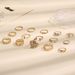 Instagram Bohemia 15 Piece Set With Diamond Inlaid Cross Flower Branch For Women's Wedding Festival Crystal Ring_ipsvogv.com