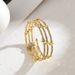 Fashion Multi-layer Full Diamond Pentagram Simple Versatile Zircon Round Adjustable Elegant Bracelet_ipsvogv.com