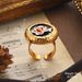 New Flower Enamel Oil Drip Fashion Earrings Oil Painting Series Literary Retro Round Advanced French Necklace Set_ipsvogv.com