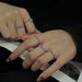 Pink Series Zircon Super Flash Simple And Fresh High-end Index Finger Butterfly Bow Opening Adjustable Ring_ipsvogv.com
