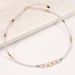 Freshwater Pearl Powder Crystal Round Beads 3 cm Pink Crystal Zircon Necklace Female Adjustable_ipsvogv.com
