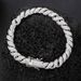 Men’s Jewelry Set Fashion Necklace Men's Hip Hop 8mm Twisted Chain Rope Chain Full Of Zircon Cuban Necklace Trendy Men's Hip Hop Accessories_ipsvogv.com