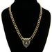 Long style fashionable temperament leopard head trendy brand necklace, sweater chain, high-quality alloy_ipsvogv.com