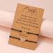 Creative Gold And Silver Mixed Color Sun And Moon Wax Thread Woven Adjustable Card Couple Bracelet Friend Bracelet_ipsvogv.com