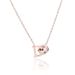 Titanium Steel New Necklace Women's Rose Gold Double Ring Letter D Set Diamond Collar Chain Fashion Light Luxury Jewelry_ipsvogv.com