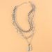 Jewelry Fashion Hip Hop Thick Chain Necklace Punk Retro Lock Pendant Necklace Female_ipsvogv.com