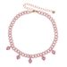 Jewelry & Accessories Cuban Chain 32+10 Extension Chain Women's Hip Hop New Necklace Inlaid With Heart Shaped White Powder Stone Pendant_ipsvogv.com