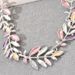 New colored leaf design necklace, women's personalized alloy pendant, long chain necklace accessory_ipsvogv.com
