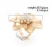 Geometric Modeling Pearl Flower Ring Women's 2025 Spring Fashion Personality Niche Creative Stage Matching Jewelry_ipsvogv.com