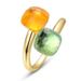 Candy Colored Gem Ring Female S925 Silver Gold Plated Diamond Open Finger Ring Light Luxury Personality Fashion_ipsvogv.com