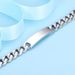 Minimalist Personality Long Bar 11MM Cuban Chain Stainless Titanium Steel Bracelet Customizable Engraving_ipsvogv.com