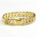 Hip Hop Style Jewelry Full Diamond 12MM Wide Men's Cuban Chain Bracelet_ipsvogv.com