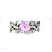 Jewelry Princess Olive Leaf Engagement With Diamond Blue Zircon Ring_ipsvogv.com