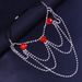 jewelry chain wave multi-layer love leg chain Ruby Diamond body chain_ipsvogv.com