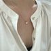 Women's Jewelry Titanium Steel Double Sided Small Red Heart Necklace Shell Design Simple Green Necklace Love Ins Net Red Clavicle Necklace_ipsvogv.com
