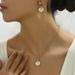 Simple fashionable necklace for women in summer, with a sense luxury personality. Rose, pearl, and mother of pearl_ipsvogv.com