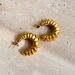 Fashionable Niche INS Retro C Hoop Gear Design Gypsy Earrings_ipsvogv.com