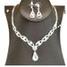 Bridal Jewelry Set - Diamond Pendant Necklace & Earrings (Fashion Love Design, New Style)_ipsvogv.com