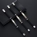 Men's Personalized Multi-layer Braided Bracelet Stainless Steel Curved Tag Leather Wristband Jewelry_ipsvogv.com