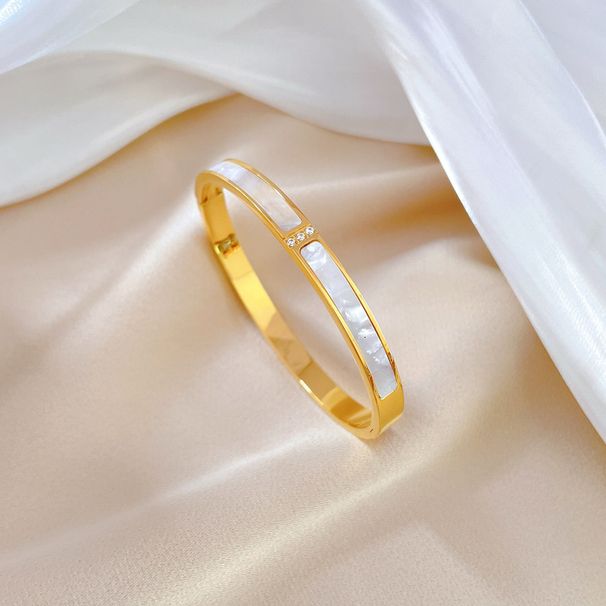 【 Full Body 】 INS Style Shell Titanium Bracelet, Minimalist And Fashionable Stainless Steel Bracelet_ipsvogv.com