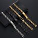 Stainless Jewelry Curved Tag Men's Personalized Hip-Hop Titanium Steel Bracelet Customizable DIY Engraving_ipsvogv.com