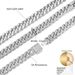 Explosive Box Buckle Cuban Trendy Versatile Alloy Water Diamond 12mm Men's Necklace Metal Chain_ipsvogv.com