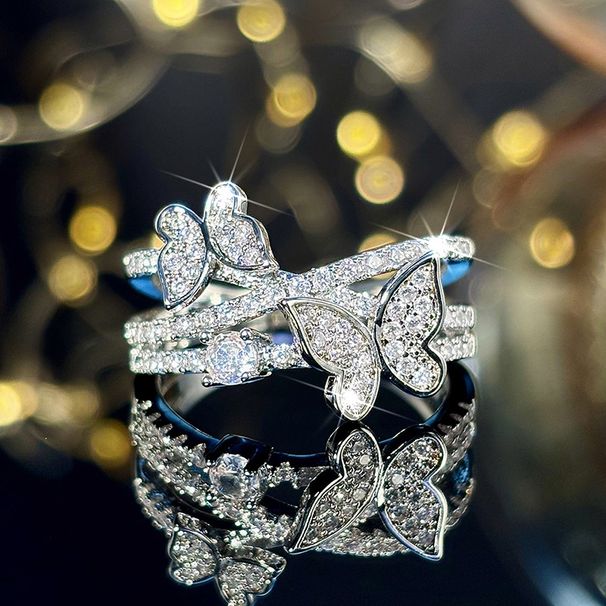 Caoshi Butterfly Multi-layer Design Fresh And Sweet Ring For Female_ipsvogv.com