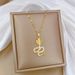 】 Winding 【 Cobra Light Luxury Charm Gorgeous Full Diamond Necklace Women's Versatile Clavicle Titanium Steel Chain 【 】_ipsvogv.com
