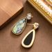 New Chinese Style Abalone Natural Color Shell Large Water Droplet Pendant Pearl Light Luxury Exquisite High-end Feeling_ipsvogv.com
