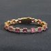 Women’s Jewelry Set Fashion Hip Hop Bracelet Pink Color Matching Square Zircon Simple Tennis Chain Personality Zircon Men And Women Hip Hop Bracelet_ipsvogv.com