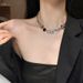 Y2k Sweet Cool Style White Button Necklace, Small And Popular Design, High End, Exquisite Collar Chain, Light Luxury_ipsvogv.com