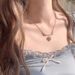 Same Pink Heart Pendant Necklace, Women's Super Sparkling Zircon Fugitive Princess, Light Luxury And High-end Collarbone_ipsvogv.com
