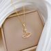 【 】 Love Star Light Luxury Charm Gorgeous Full Diamond Necklace Women's Versatile Clavicle Titanium Steel Chain_ipsvogv.com