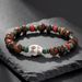Bohemian Coconut Shell Piece Turquoise Cross Men's Hip-Hop Wood Accessories Jewelry Bracelet_ipsvogv.com