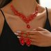 2024 Exaggerated Necklace Earrings Big Set Luxurious Crystal Jewelry For Banquet Wear_ipsvogv.com
