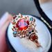 Sanjie Luxury Simple Dazzling Inlaid Zircon Color Diamond Ring Women's Jewelry_ipsvogv.com