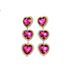 Fashionable and hot selling sweet pink heart pendant super fairy rhinestone earrings exaggerated jewelry_ipsvogv.com