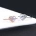Classic heart shaped zircon women's engagement ring, real gold plated micro diamond ring, hot selling jewelry_ipsvogv.com