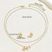 Geometric light luxury style necklace set, female personality, round niche electroplating design, earrings versatile set_ipsvogv.com