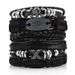 Mulsanne Leather Skull Multi-layer Bracelet For Men New Hip-hop Style Braided Jewelry_ipsvogv.com
