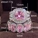Cao Shi Luxurious Pair Fashion Square Geometric Set Elliptical Full Circle Noble Heavy Luxury Ring For Women_ipsvogv.com