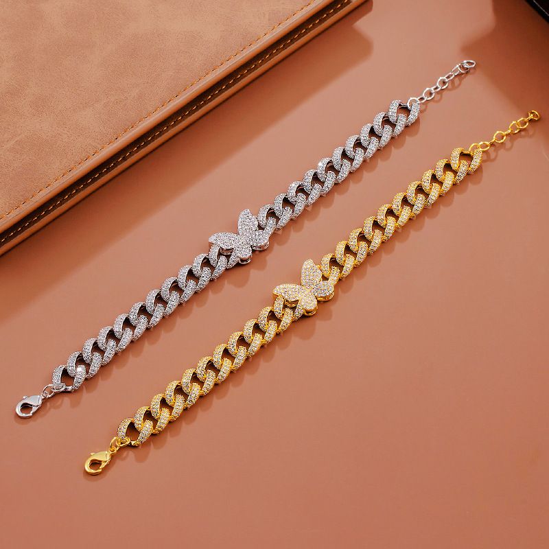 Cuban Bracelet, Butterfly, Male Hip-hop Trendy Instagram, Female Fashionable Street Hip-hop, Cool Couple Personality_ipsvogv.com