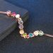 Unisex Fashion Simple Hot Sale Women's Chain Bracelet Rose Gold Plated Colored Zircon Jewelry_ipsvogv.com